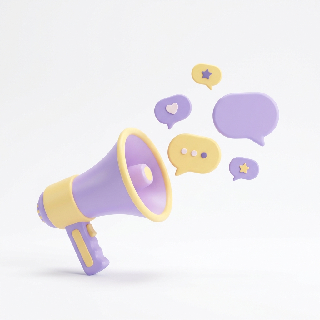 Social Media & Content Marketing Illustration